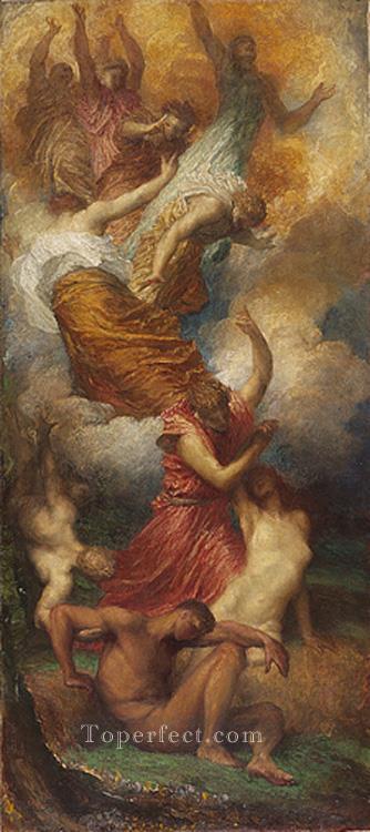 The Creation of Eve symbolist George Frederic Watts Oil Paintings